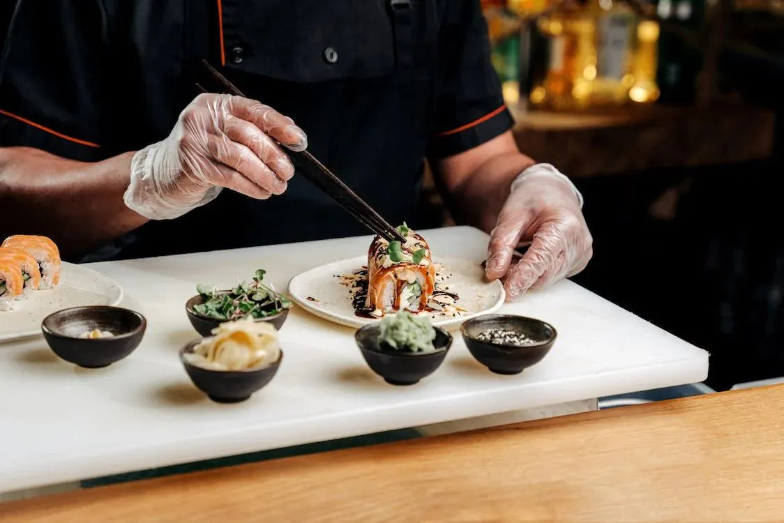 Gourmet Sushi Plating at Sushi One，a Japanese Restaurant in Portland